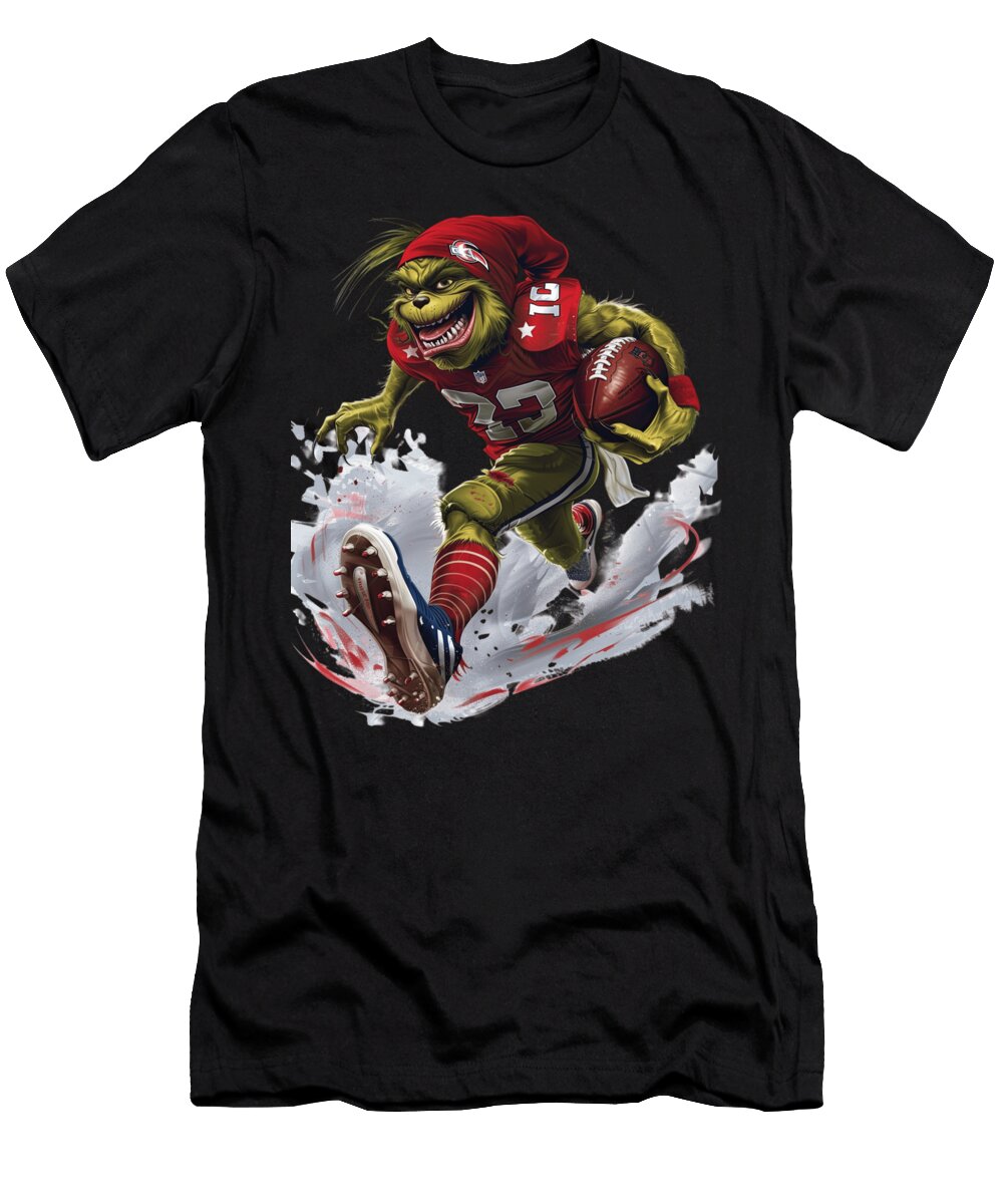 3 the Grinch Vs Cleveland Indians Logo Challenge Rush T-Shirt