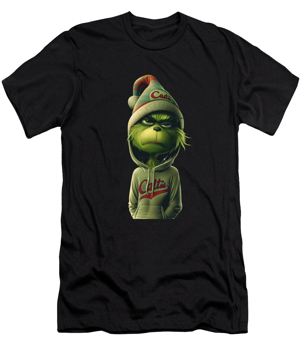 3 the Grinch Vs Cleveland Indians Logo Contest Rush T-Shirt