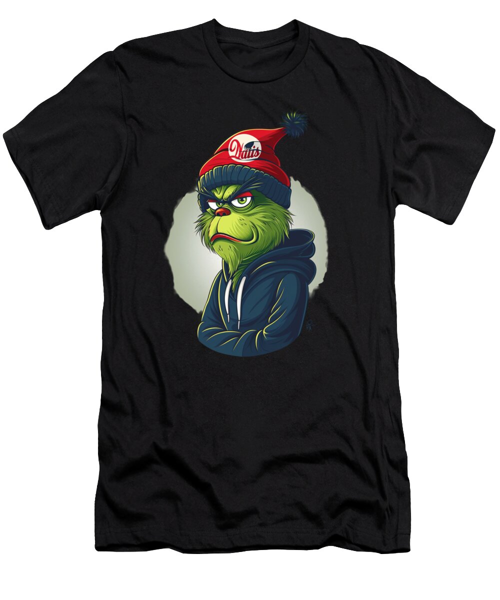 3 the Grinch Vs Cleveland Indians Logo Match Rush T-Shirt