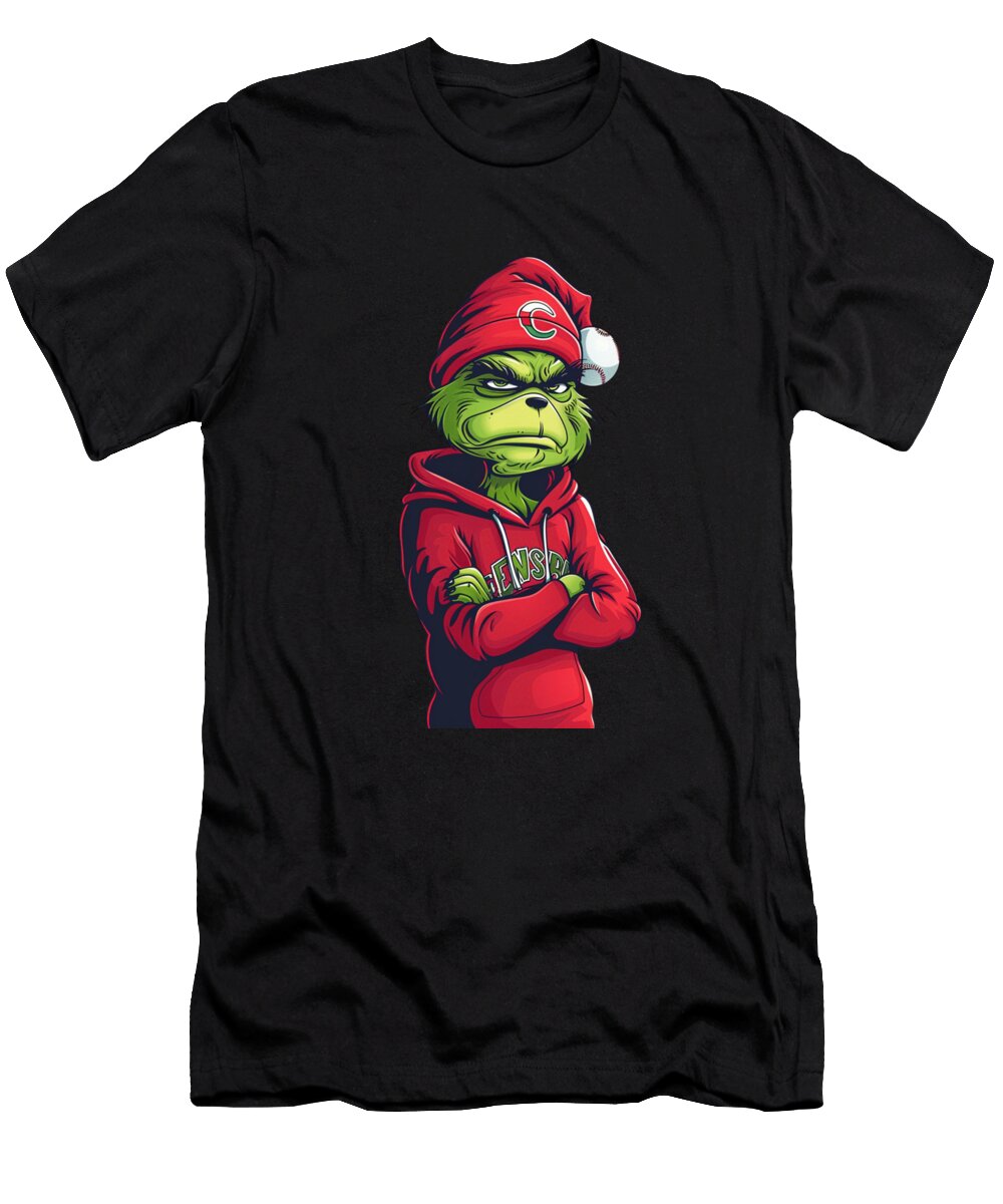 3 the Grinch Vs Cleveland Indians Logo Rivalry Rush T-Shirt