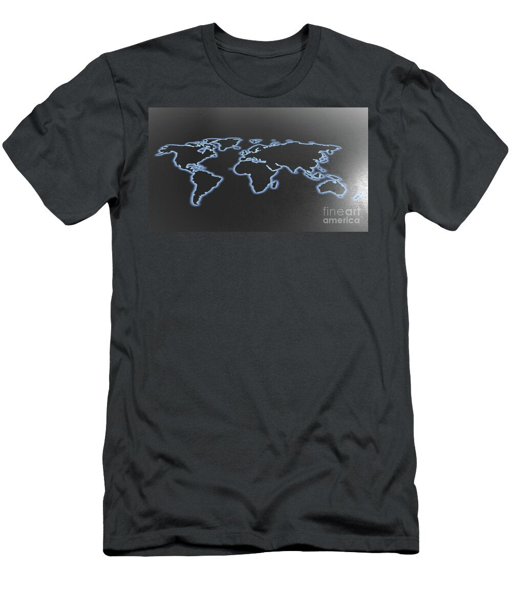 3 World Map Allan Swart T-Shirt