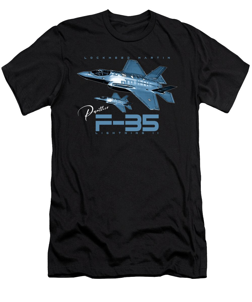 4 F 35 Lightning Fighter Jet Aerolovers Dany T-Shirt