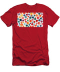 4 Hand Drawn Colorful Watercolor Geometric Seamless Polka Dot Patt Turgay Koca T-Shirt