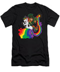 4 Leprechaun Rides a Unicorn on a Rainbow Mister T-Shirt
