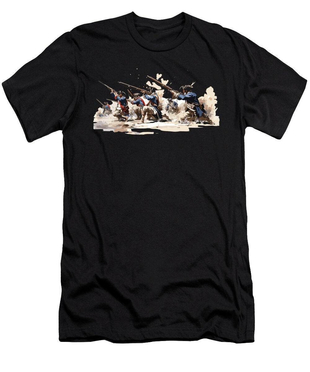4 Line Infantry 17 18th Century Infantry Benjamin Burkert T-Shirt