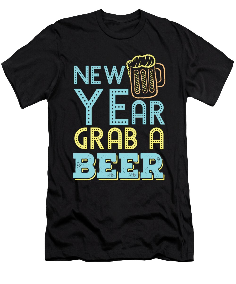 4 New Year Grab a Beer Fireworks 2020 Gift Haselshirt T-Shirt