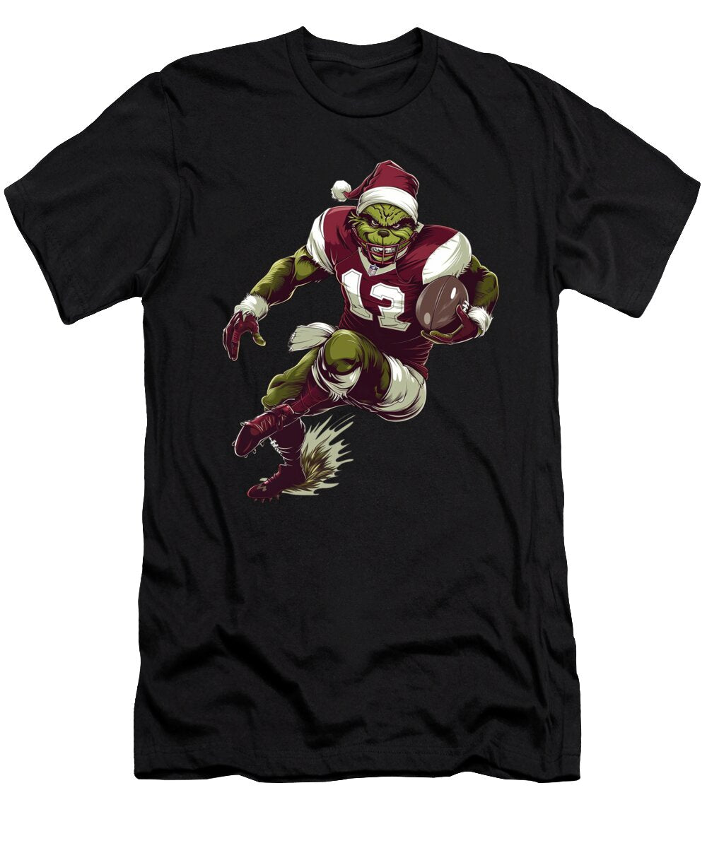 4 the Grinch Vs Cleveland Indians Logo Match Rush T-Shirt