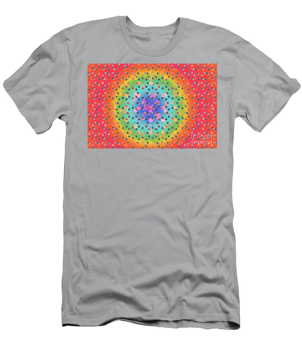 45 Dots Pattern Texture Background Flat Dotted Spotted Pattern Mo Turgay Koca T-Shirt