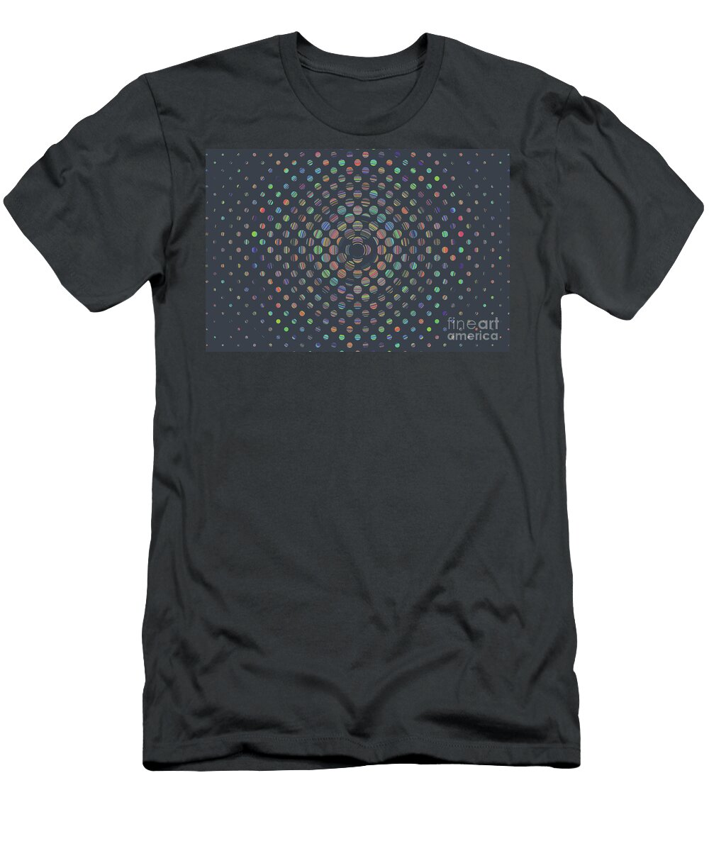 48 Dots Pattern Texture Background Flat Dotted Spotted Pattern Mo Turgay Koca T-Shirt