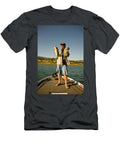 5 a Man Holds Up His Catch Proudly Jay Reilly T-Shirt