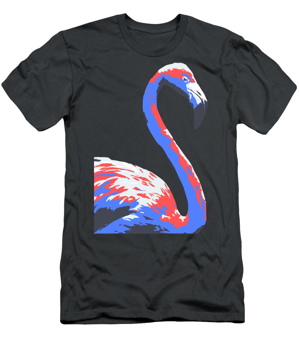 50 Flamingo Black Gryphon T-Shirt