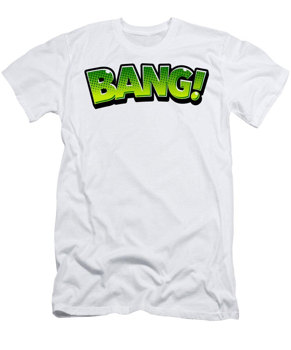 6 Bang Comic Word Print on Demand T-Shirt