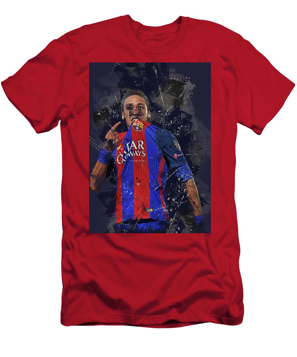 6 Neymar Neymar Da Silva Santos Junior Neymar Junior Barcelona Brasilien Olympia Neymar Leith Huber T-Shirt