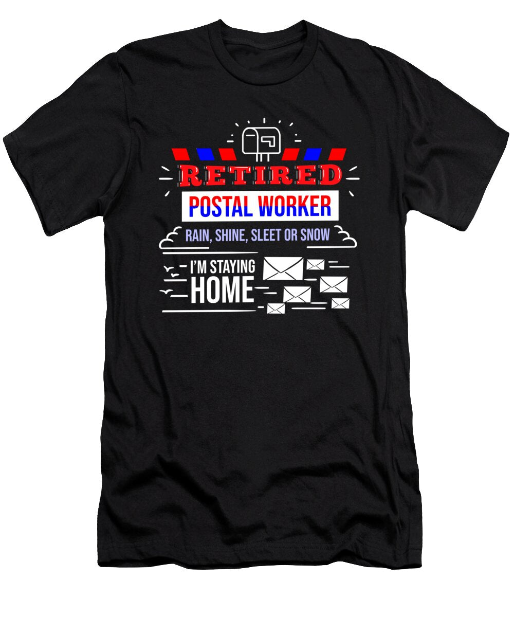 6 Retirement Post Office Retired Postal Worker Gift Teequeen2603 T-Shirt