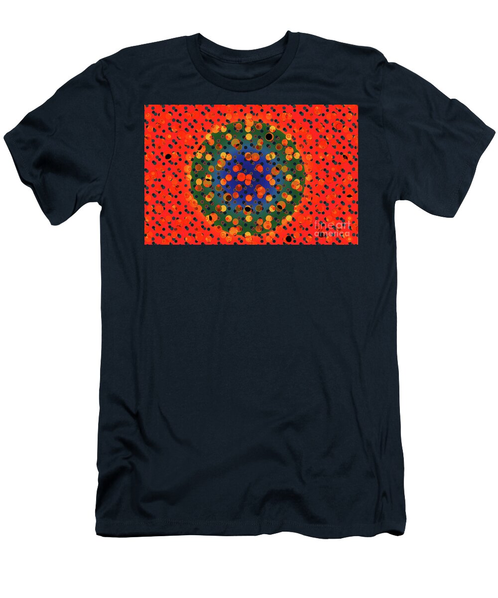 64 Dots Pattern Texture Background Flat Dotted Spotted Pattern Mo Turgay Koca T-Shirt