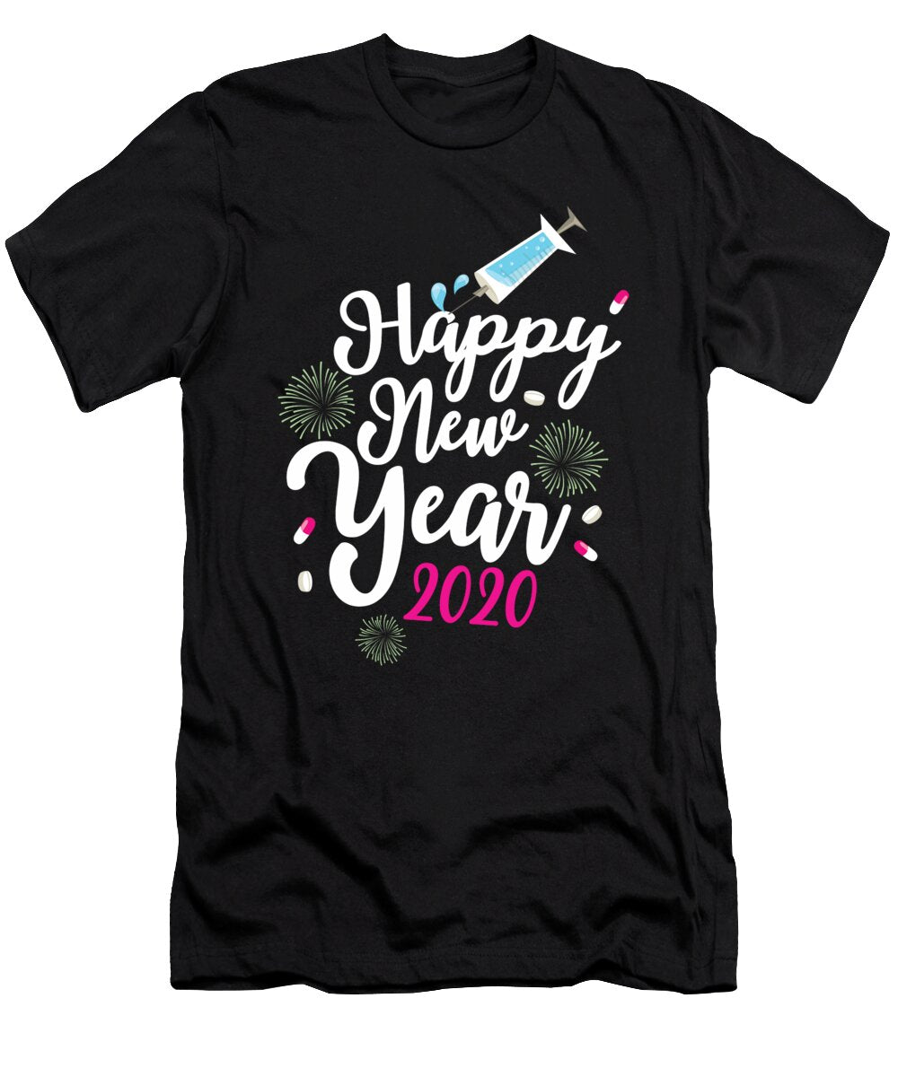 7 Happy New Year 2020 Nurse Gift Haselshirt T-Shirt