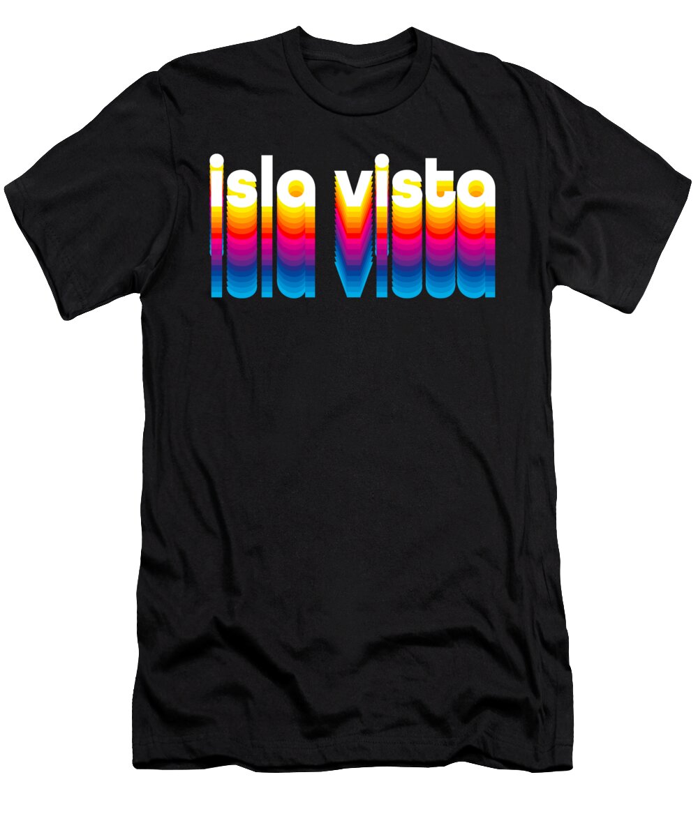 70s Retro Color Style Isla Vista Apparel Womens Isla Vista Design Deluxe Chimp T-Shirt