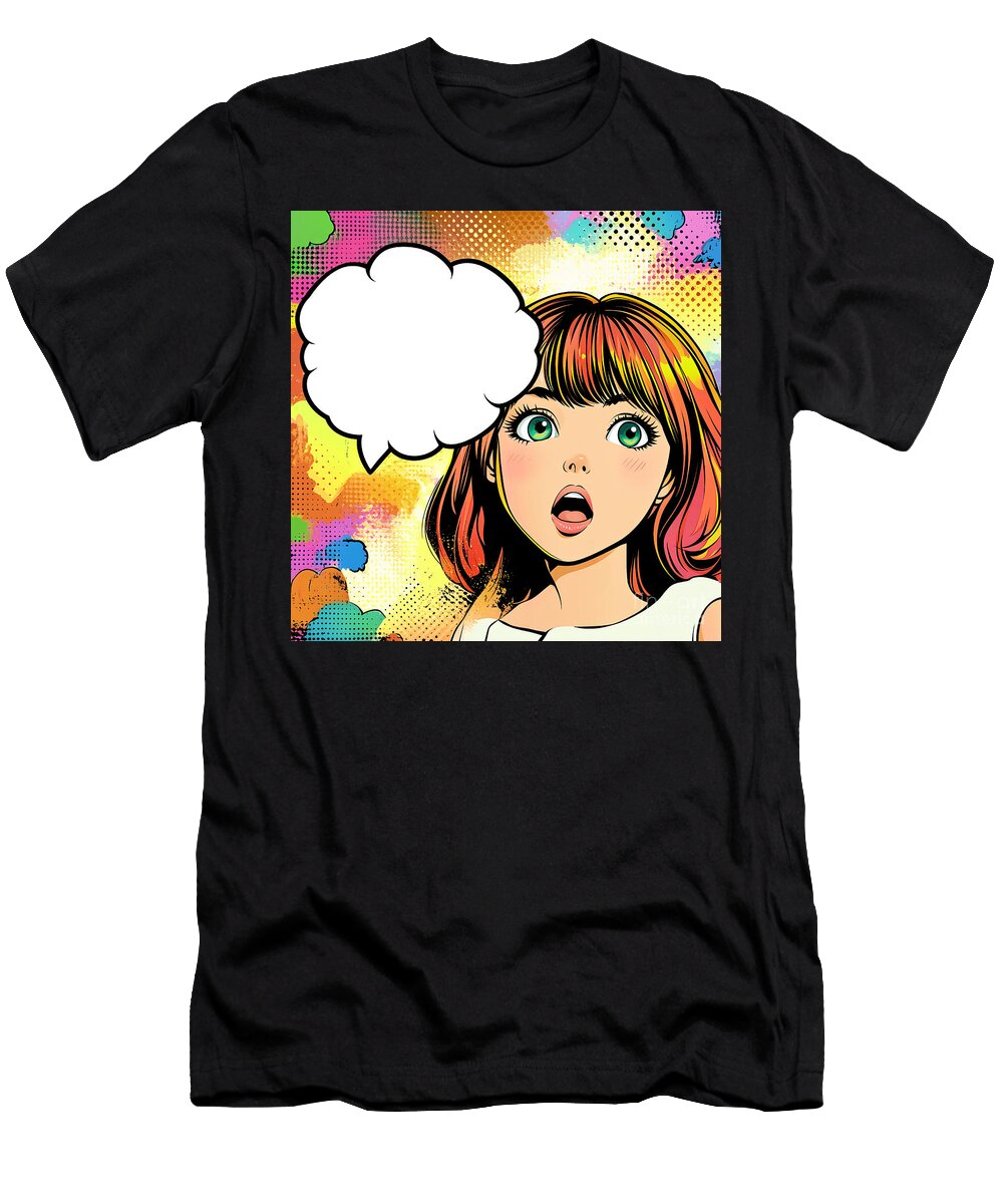 8 Girl Cartoon Grafititee S T-Shirt