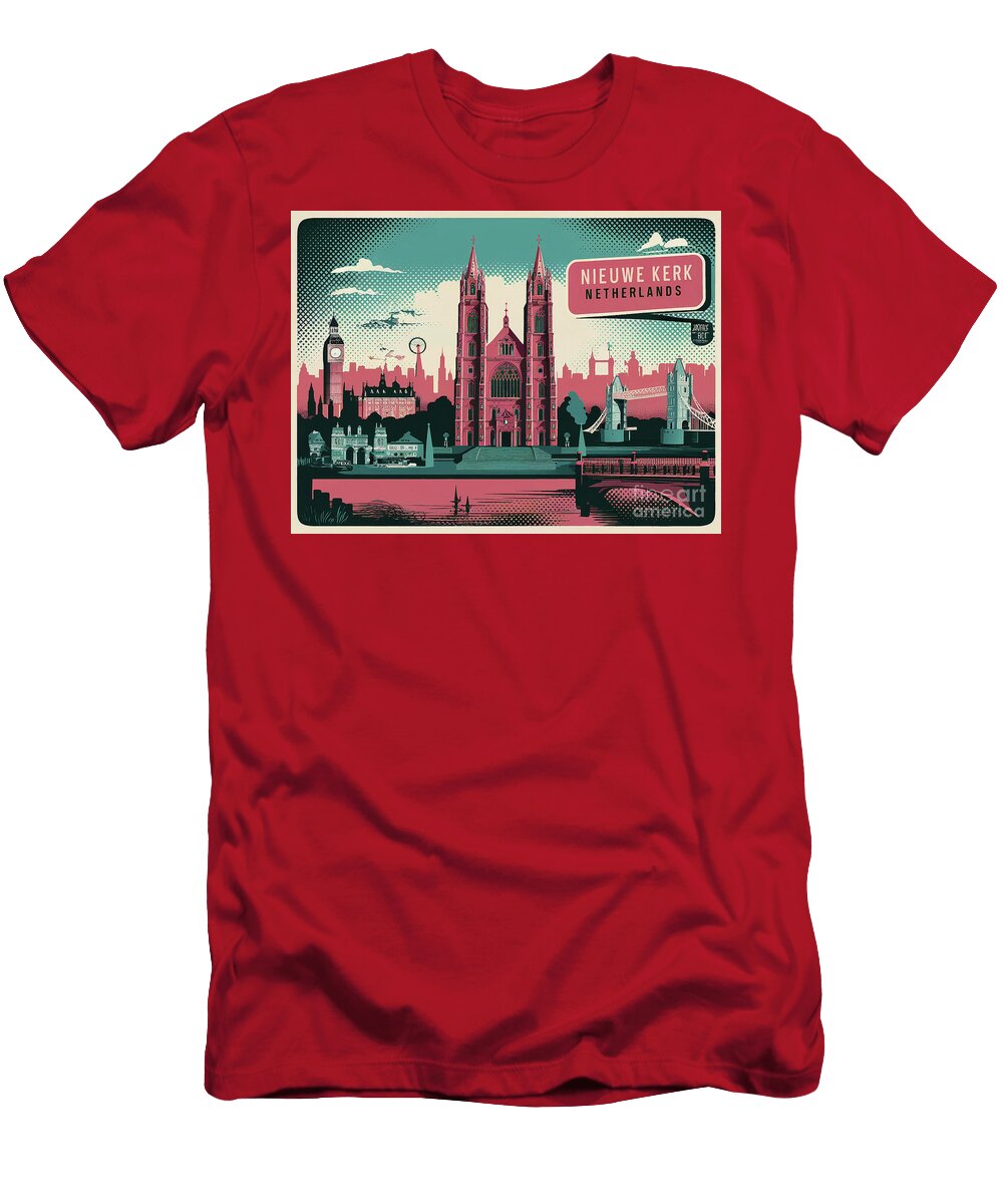 90s the Nieuwe Kerk Netherlands Eldre Delvie T-Shirt