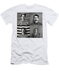 A Black and White Image of a Man with a Moustac Af D B Ac Bfeeb Artistic Rifki T-Shirt