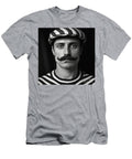 A Black and White Image of a Man with a Moustac Bebe Dcdc a Bae Fbbcfa Artistic Rifki T-Shirt