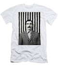 A Black and White Image of a Man with a Moustac Cd De Ba D Bcaefc Artistic Rifki T-Shirt