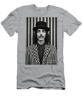 A Black and White Image of a Man with a Moustac D De C B Deaef Artistic Rifki T-Shirt
