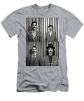 A Black and White Image of a Man with a Moustac Db Caf C Ecdfdfeb Artistic Rifki T-Shirt