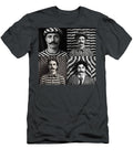A Black and White Image of a Man with a Moustac Eda a Ad Ab Afbad Artistic Rifki T-Shirt