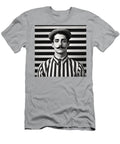 A Black and White Image of a Man with a Moustac Febb a Fcd Ae Cceed Artistic Rifki T-Shirt