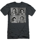 A Black and White Image of a Man with a Moustac Fff Beb Ea Bbcebff Artistic Rifki T-Shirt