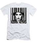 A Black and White Image of a Woman in the Styl Dfc a Baa Fbafaf Artistic Rifki T-Shirt