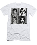 A Black and White Image of a Woman in the Styl E B Dee Acbbea Artistic Rifki T-Shirt