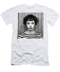 A Black and White Image of a Woman in the Styl Fbfc E Ad Ebcea Artistic Rifki T-Shirt