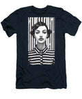 A Black and White Image of a Woman with a Moust Bae Ac D Cbc Artistic Rifki T-Shirt