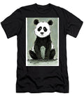 A Cute Panda Bear Sitting and Looking Forwar Wall Art Prints T-Shirt