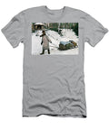 A Gold Prospector in the Klondike Canada with His Sleigh and Equipment 1898 American School T-Shirt