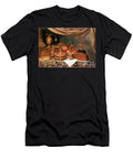A Guitar a Cello Lutes a Musical Score and Other Books a Gilt Ewer and an Armillary Sphere on a Draped Table a Column Beyond and a Curtain Above Evaristo Baschenis T-Shirt
