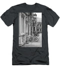 A Monochrome Look At Students Bicycles Lining Historic Princeton University Brad Knorr T-Shirt