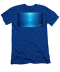 A Myriad of Blue Halftone Dots Creates a Gradient Effect Transitioning From Light to Dark Blue Odon Czintos T-Shirt