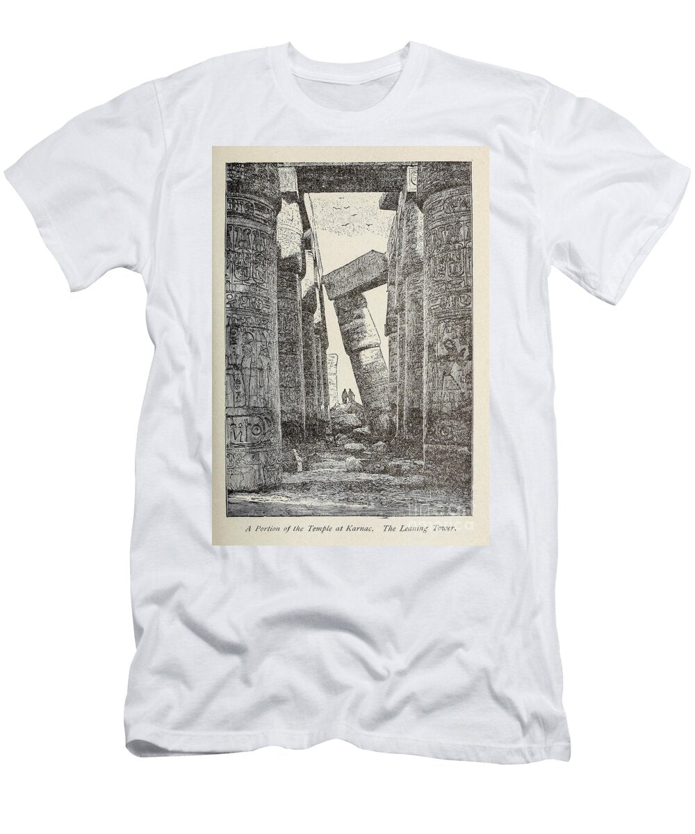 A Portion of the Temple At Karnac the Leaning Tower M1 Historic Illustrations T-Shirt