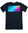 A Vibrant Gradient of Blues Purples and Reds Forms the Backdrop to a Pattern Odon Czintos T-Shirt