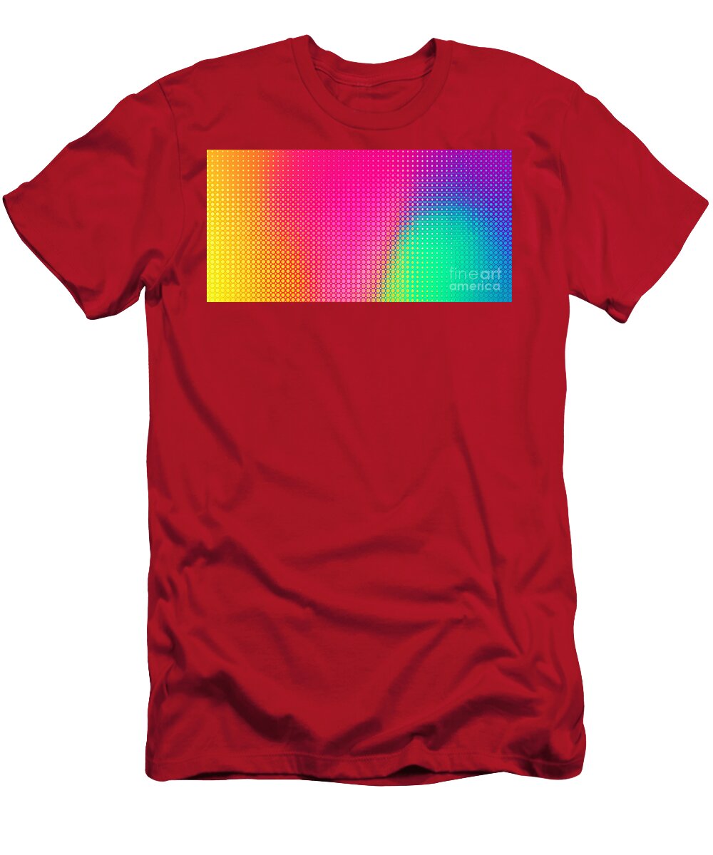 A Vibrant Gradient of Colors Transitions From Warm Hues on the Left to Cool Tones Odon Czintos T-Shirt