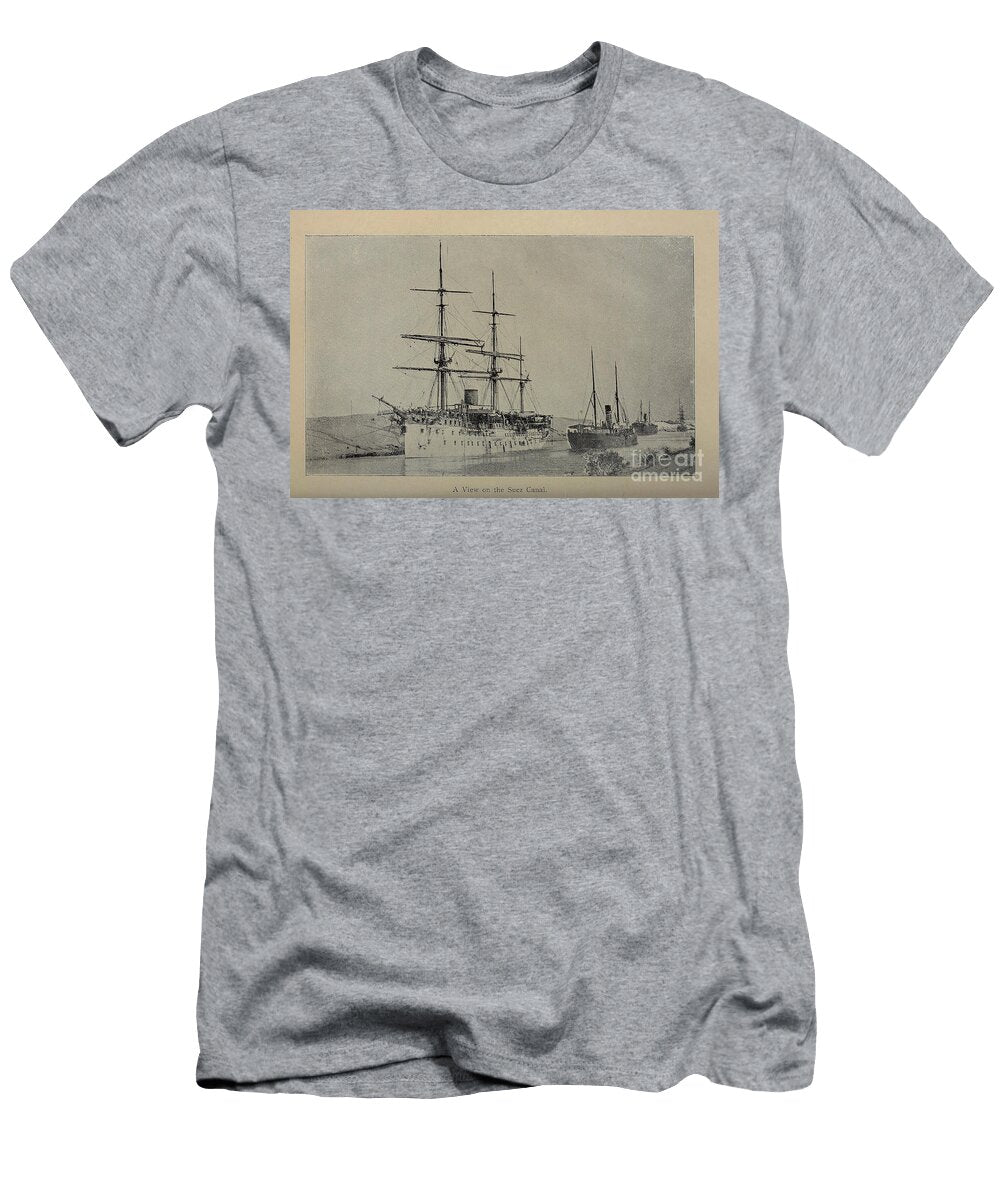 A View on the Suez Canal M1 Historic Illustrations T-Shirt