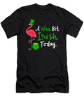 A Wee Bit Irish Today St Patricks Day Flamingo Haselshirt T-Shirt