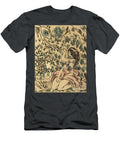 A Young Woman Watches a Naked Man Bathing in a Stream Charles Martin T-Shirt