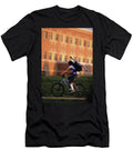 A Young Woman with a Broken Leg Rides Bob Allen T-Shirt