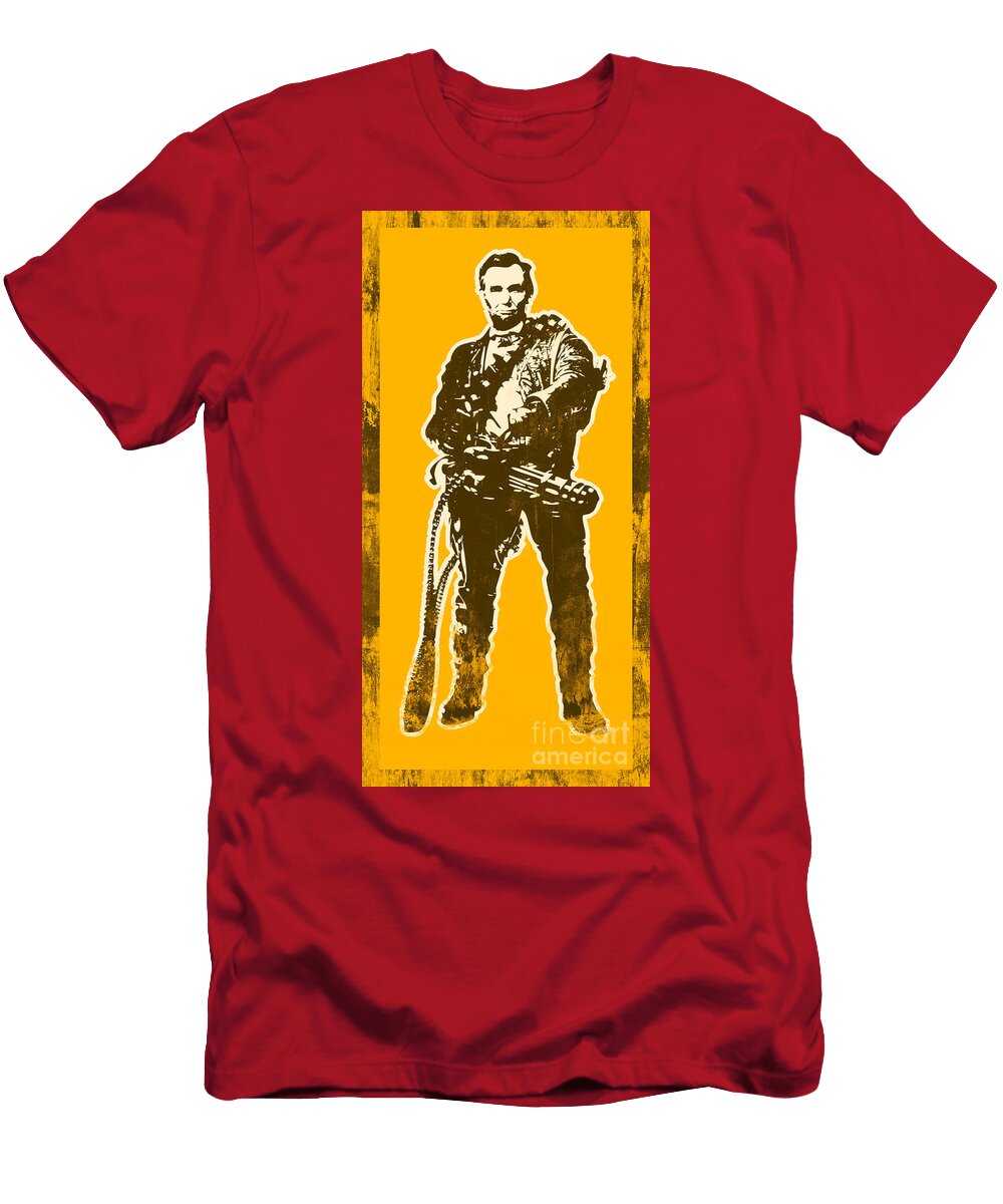 Abraham Lincoln the First Badass Pixel Chimp T-Shirt