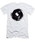 Abstract Black and White Halftone Paintbrush Swirl Circle Shawn Hempel T-Shirt