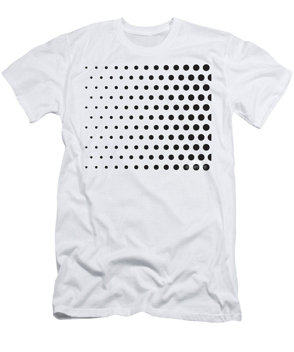 Abstract Black White Halftone Dot Spot Effect Shade Gradient Noirty Designs T-Shirt